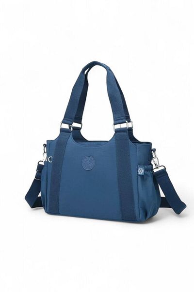 SMART BAGS Дамска чанта за рамо в тъмносиньо Crinkle Smb 1163-1