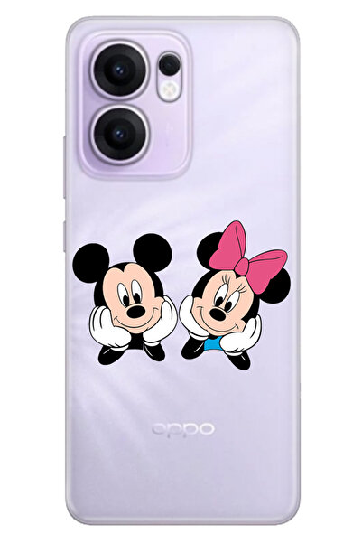 OPPO Reno 13F 5G Kılıf Renkli Silikon Baskılı TPU Minnie Mickey