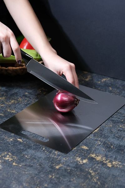 Perotti Cutmate Stainless Steel Antibacterial Kitchen Cutting Board 24X34Cm