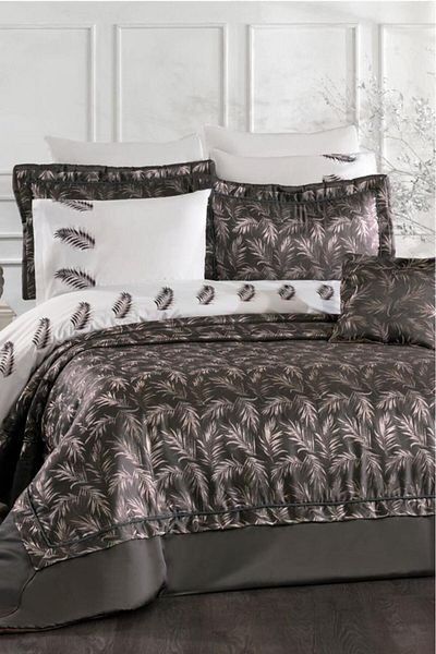 Çeyiz Diyarı Savana 10 Piece Dowry Set Anthracite