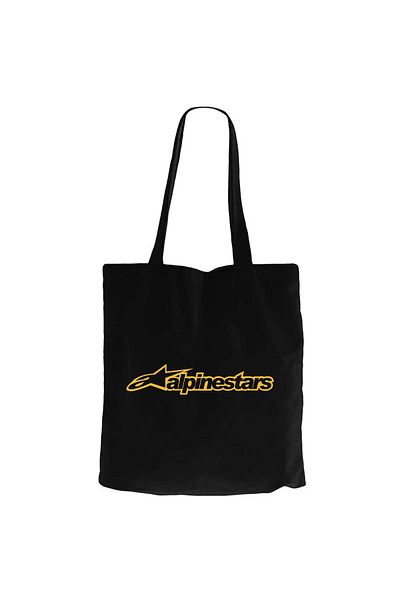 Z zepplin Alpinestars Logo Gold Black Zippered Cloth Bag Gabardine