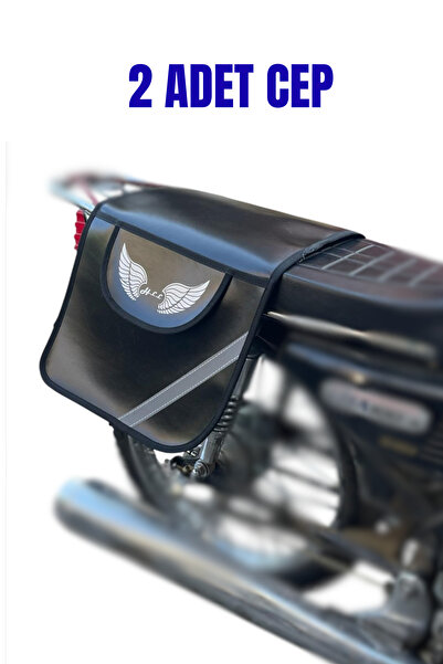 TMA MOTORS Suni Deri 1 Kalite Heybe Motorsiklet Scooter Cg Cub 35 x 90 cm