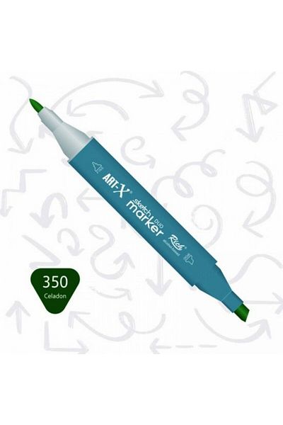 Art Tone Art-X Double Tip Sketch Acrylic Marker Pen 350 Celadon