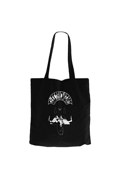 Z zepplin Electric Wizard Cvlt Nation Collab Black Canvas Tote Bag
