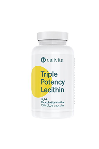 Calivita Lecitină cu triplă potență Lecitină din soia pentru memorie (100 capsule) - Calivita