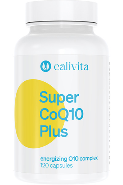 Calivita Super CoQ10 Plus Coenzima Q10 Beta-Caroten Vitamina E & Complex de Seleniu (120 capsule) - Calivita