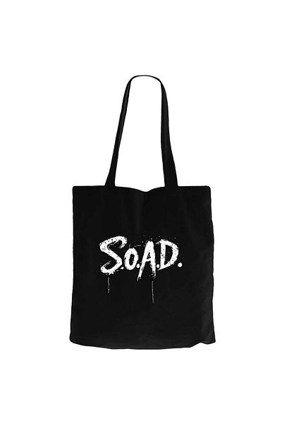 Z zepplin System of a down S.O.A.D Black Canvas Tote Bag
