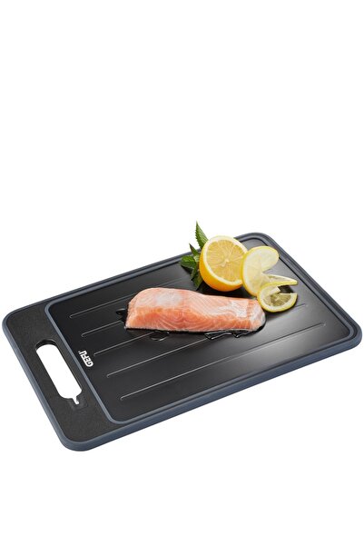 GEFU Cut Pro Buz Çözme Ve Kesme Tahtası Siyah Renk 36,5x25x1 cm