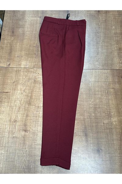 HANIMCA GİYİM Pleated Double Leg Carrot Cut Summer Pants