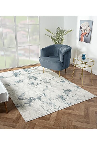 Cotto Home Nexus NX009A Krem Halı Modern Desen Pamuk Taban Salon Halısı Yatak...