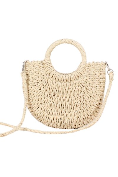 Külah Χειροποίητη ψάθινη τσάντα - Καλοκαιρινή τσάντα παραλίας και καθημερινή ...