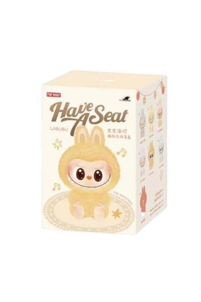 OEM Labubu Plush Toy 'have A Sit', Keychain, Blind Box, Pop Mart, 17 Cm, Multicolor