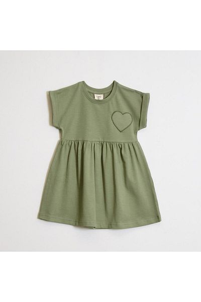 OZZY KİDS Girl's Collar Heart Dress