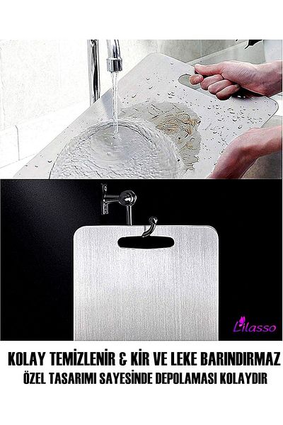 Global Ersat Steel Cutting Board 25*35 cm