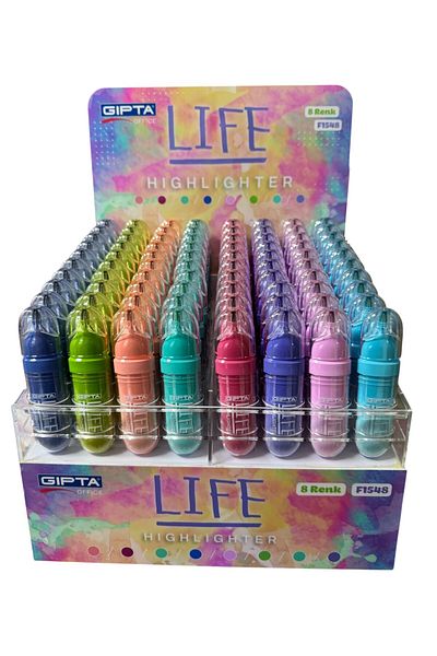 Polin Life 8 Color Highlighter Set