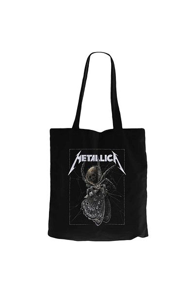 Z zepplin Metallica Lisbon Black Canvas Tote Bag