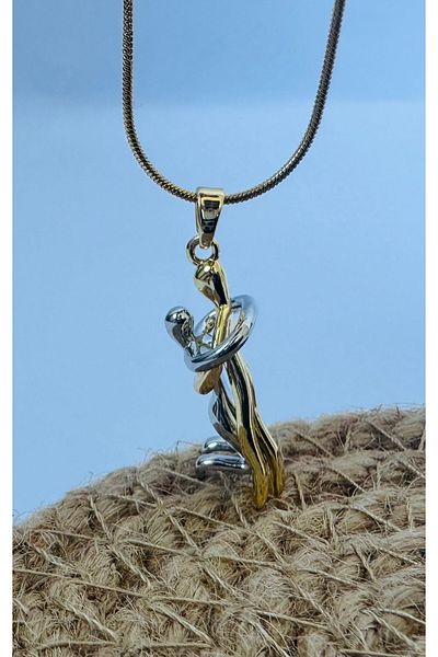 Judas Takı Steel Wraping Couple Necklace, Wraping Lover Necklace