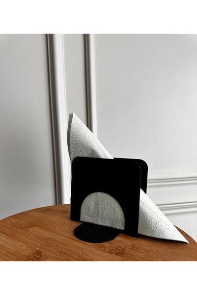Stainless Art 2 Black Napkin Holders