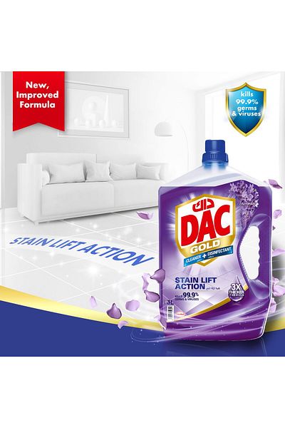 DAC Gold Multi Purpose Cleaner And Disinfectant Lavender De Provence 1 Litre