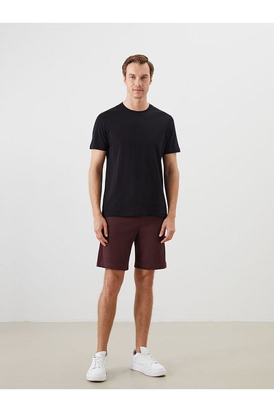 LC Waikiki Burgundy Standard Fit Men's Shorts
