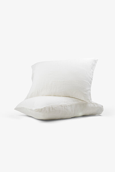 JOJOMIA Lona 2-Piece Linen Pillow Case 50X70 Off White
