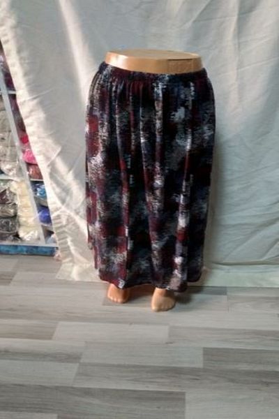 ARG Claret Beige Light Brown Combed Cotton Six Pieces with Elastic Waist Large Size 1 Piece Skirt Quality Stylish Beautiful