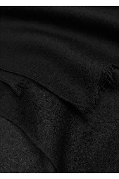 MANGO Woman Püsküllü uçlu düz fular