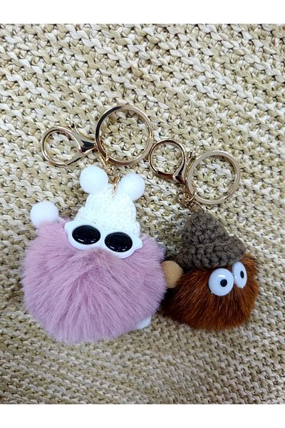 MUTE BAG Bag Charm / Ornament //// Keychain / Trend Bag Charm 2 Pcs