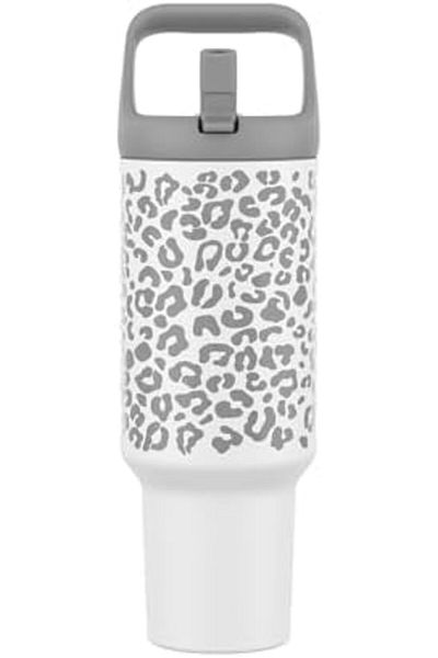 mug shop Tronco 40 oz Tumbler with Handle and Straw, Leak-Proof Insulated Tumbler