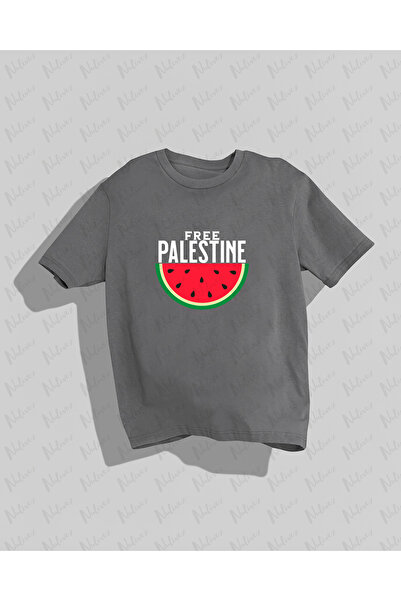 Nulivez تي شيرت مدمج عالي الجودة مطبوع عليه Free Palestine للجنسين