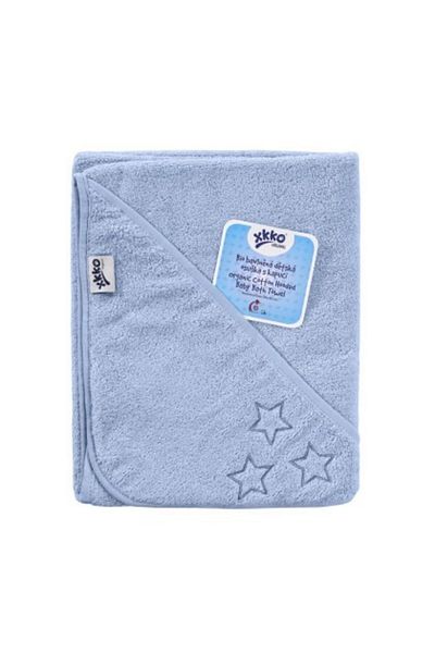 XKKO Prosop cu gluga bumbac Blue 90x90 cm XKKO