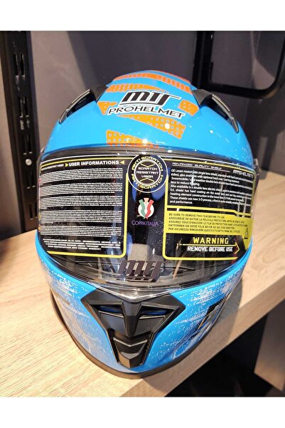 MTS 201 MAVİ KAPALI ÇOCUK KASK