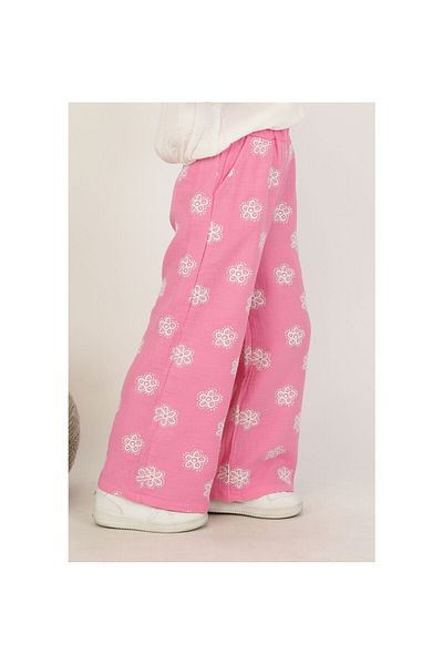JABBER Girl's Muslin Shirt and Pants Set