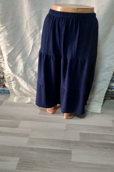 ARG Dark Blue Three-Layer Tight Skirt with Elastic Waist 1 Piece Skirt Quality Stylish Beautiful