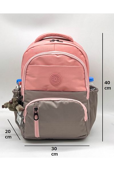 Çınka Bags Waterproof Fabric Foil Backpack with Lunch Box and Pen Holder Primary School Bag Set of 3