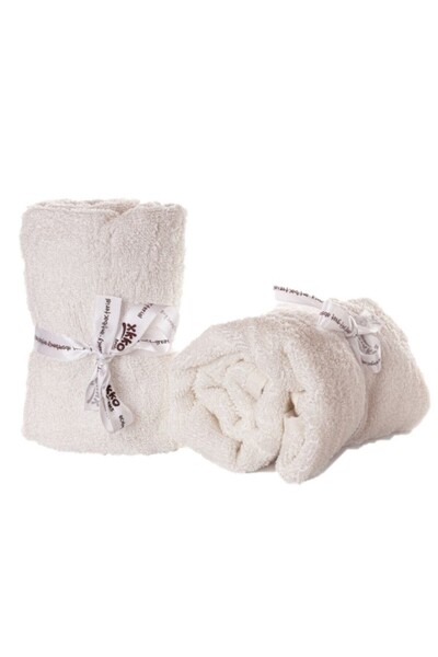 XKKO Set 2 prosoape bambus 60x60cm Alb XKKO