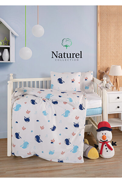 Naturel Collection Bebek Nevresim Takımı Sıvı Geçirmez Alezli Lastikli Çarşaf...