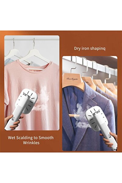 FOXMAG24 Portable steam iron, 180° rotatable, 32W, for all fabrics, 20 ml tank capacity, white