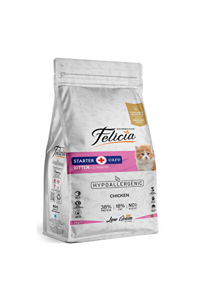 Felicia 2 Kg Yavru Tavuklu Az Tahıllı HypoAllergenic Kedi Maması