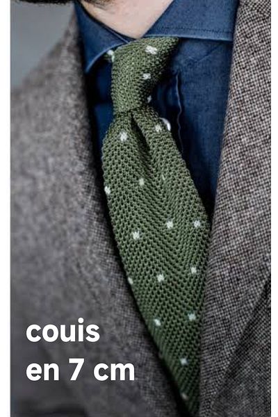 couis Men's Polka Dot Knit Tie