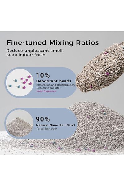 CASAMOJO Bentonite Cat Litter ,99% Dust-Free, Easy to Clean(10L=8kg)