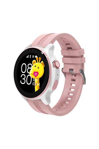 EMESZON Ceas inteligent cu SIM 4G LTE EMESZON® A22, Copii, Adulți, Localizare GPS, Apel video, SOS LBS Wifi, Roz