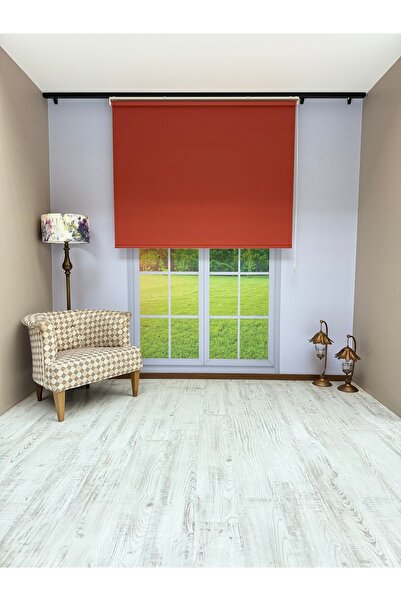 mep mekanik Donatti Stor Perde İthal Mat Polyester Kiremit Rengi P1735