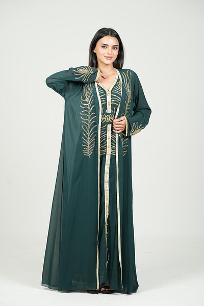 al bent al sharqieh Embroidered Kaftan Luxury Dress Women kaftan dress