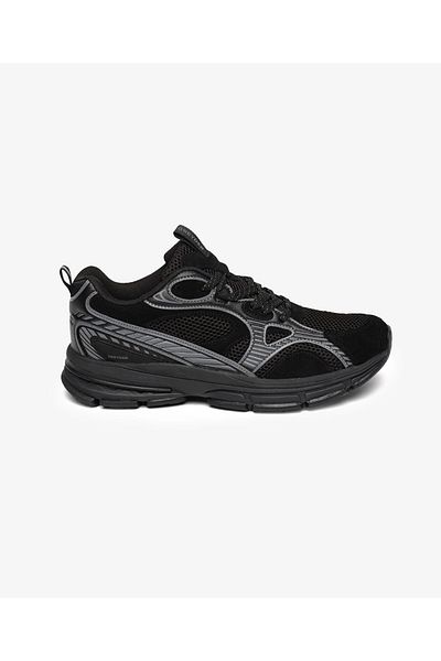 Greyder 64662 Black Genuine Leather Men's Sports Shoes