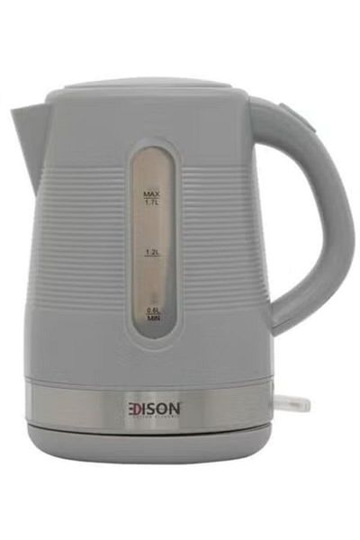 Edison 1.7L 2200W Electric Kettle Grey