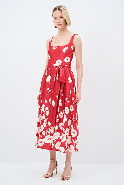 adL Mert Aslan Kolsuz Desenli Elbise