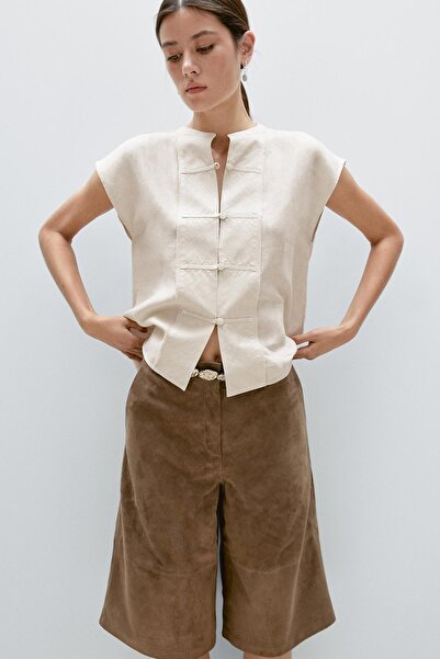 Massimo Dutti Göğsü düğmeli yelek