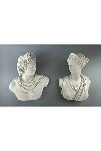 LivadoHome Apollo & Diana Duvar Dekoratif Heykel