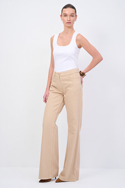 Love My Body Moda Tutkusu Bol Paça Denim Pantolon